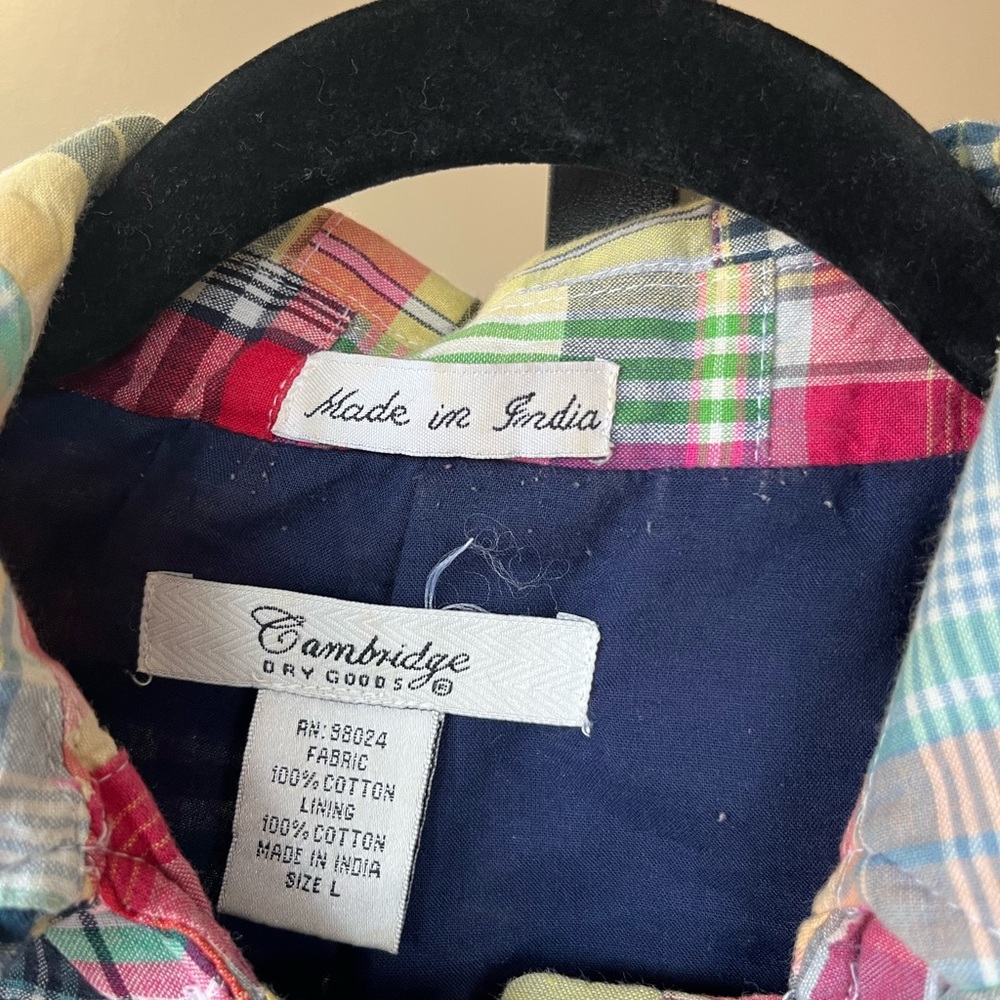 Cambridge Dry Goods Cropped Patchwork Jacket. Pre… - image 3